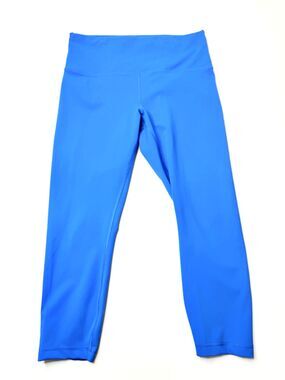 Lululemon Women's Size 12 Blue High Rise Crop Leggings Athletic Yoga Pants